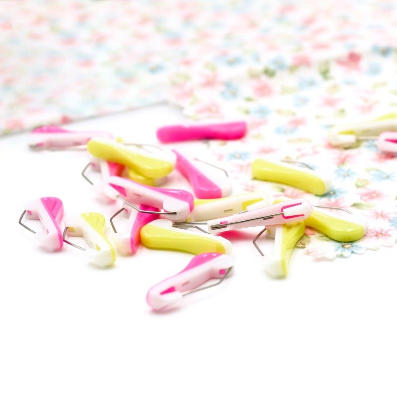 Clover Wonder Sewing Pins, Yellow and Pink - Image 5